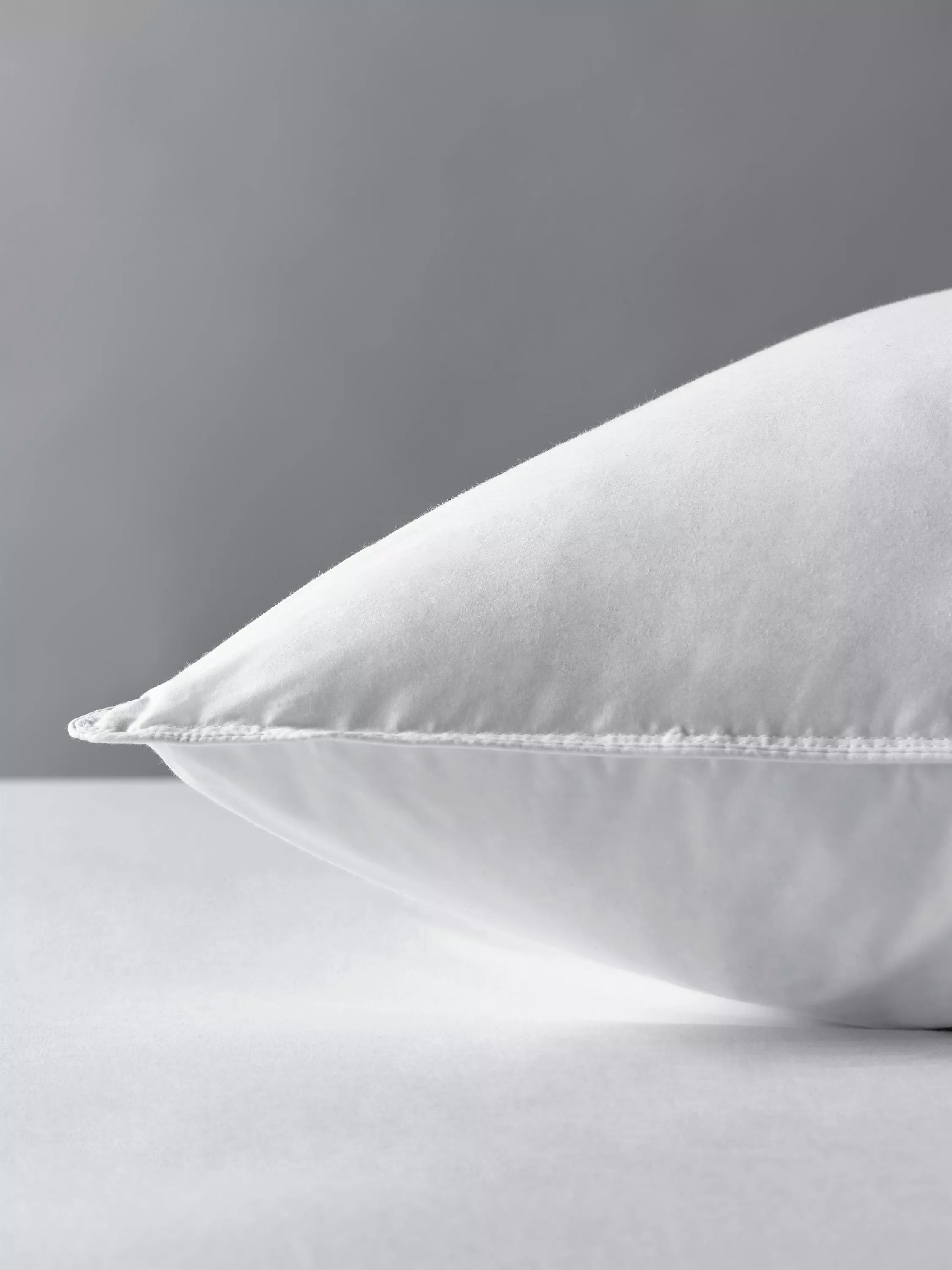 John Lewis natural duck feather and down soft standard pillow, UK version