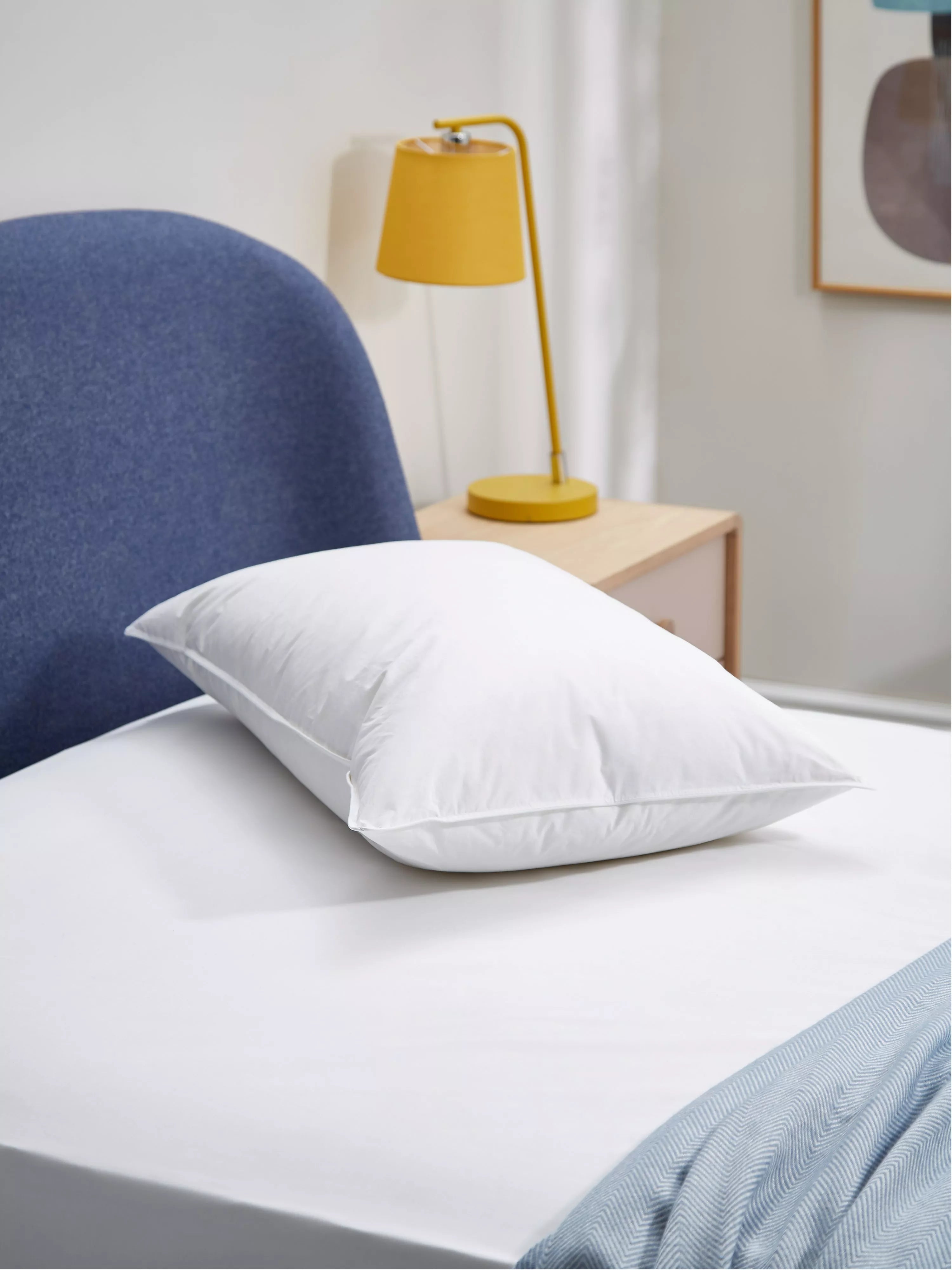 John Lewis natural duck feather and down soft standard pillow, UK version
