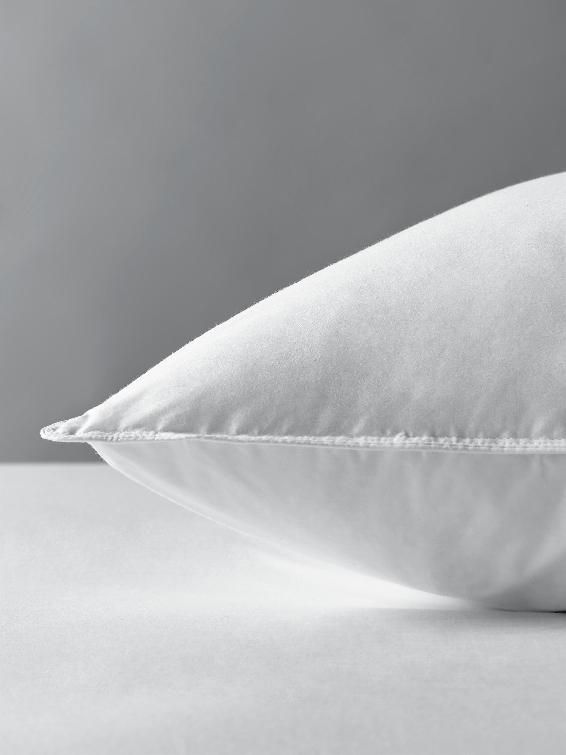 John Lewis natural duck feather and down soft standard pillow, UK version