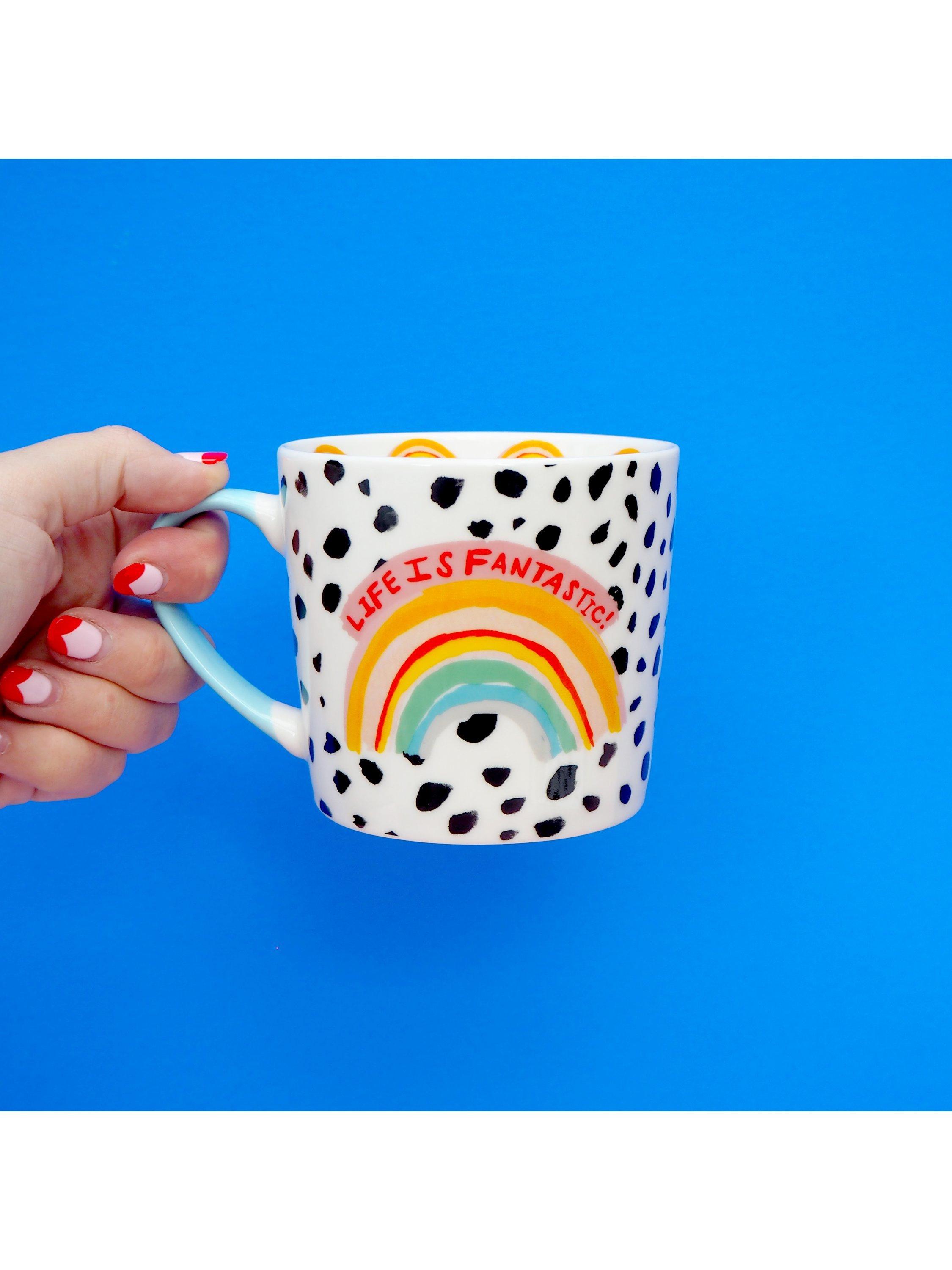 Eleanor Bowmer rainbow mug 300ml new bone china, UK version