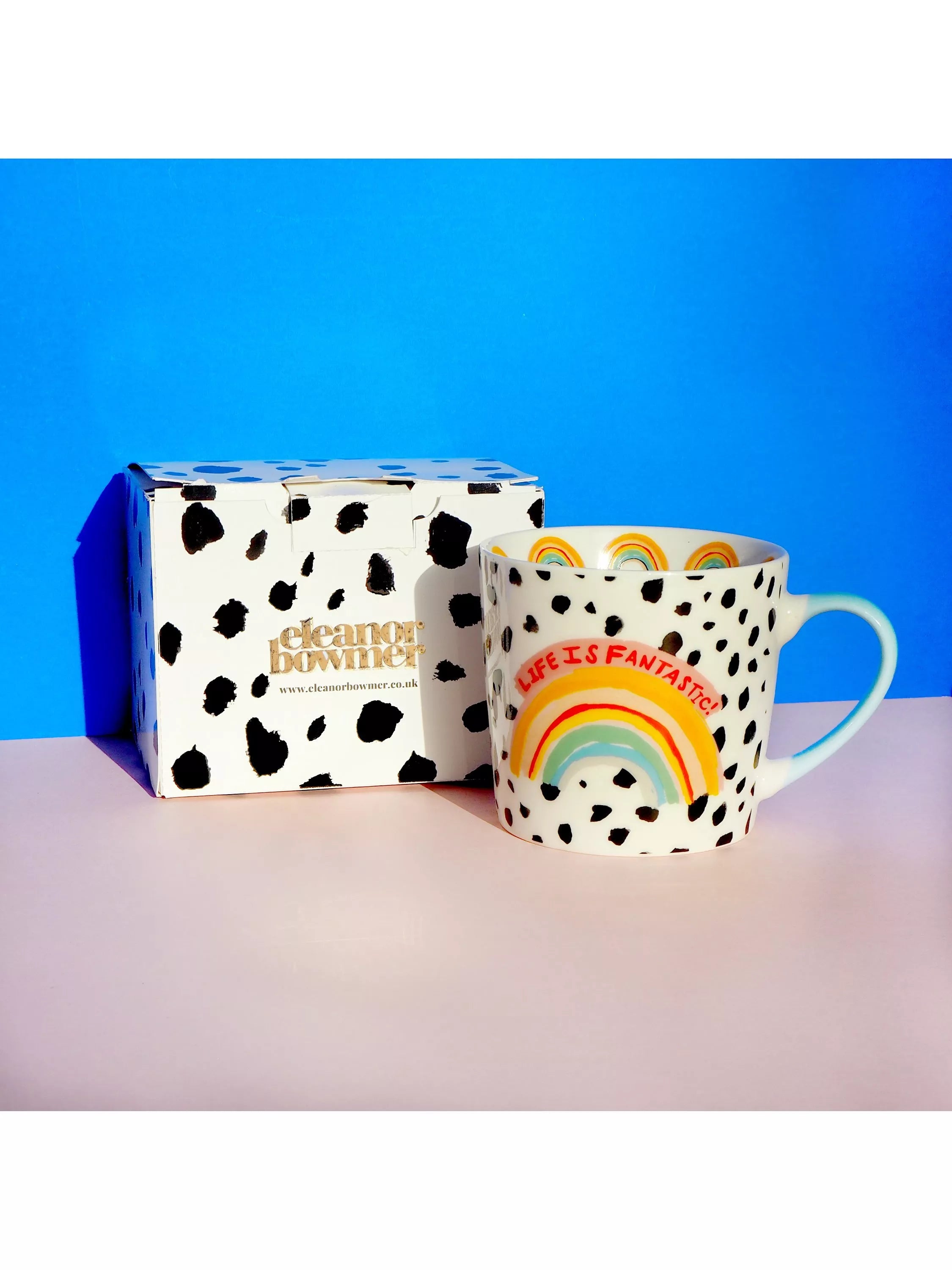 Eleanor Bowmer rainbow mug 300ml new bone china, UK version