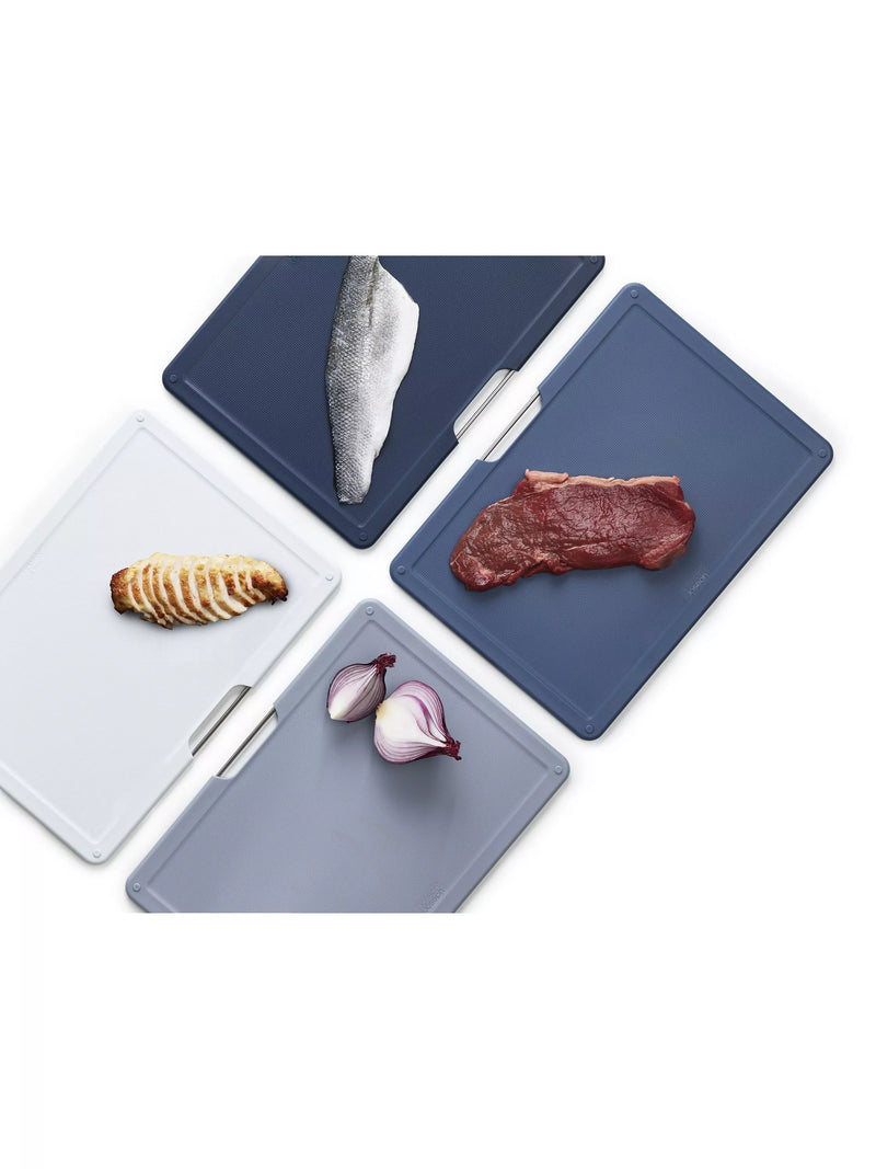 Joseph Joseph Folio chopping board set 4 large plastic boards (British brand)