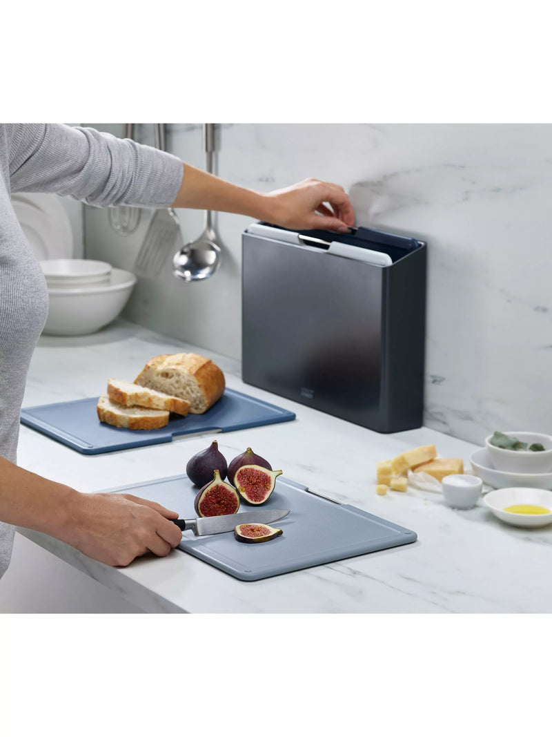 Joseph Joseph Folio chopping board set 4 large plastic boards (British brand)