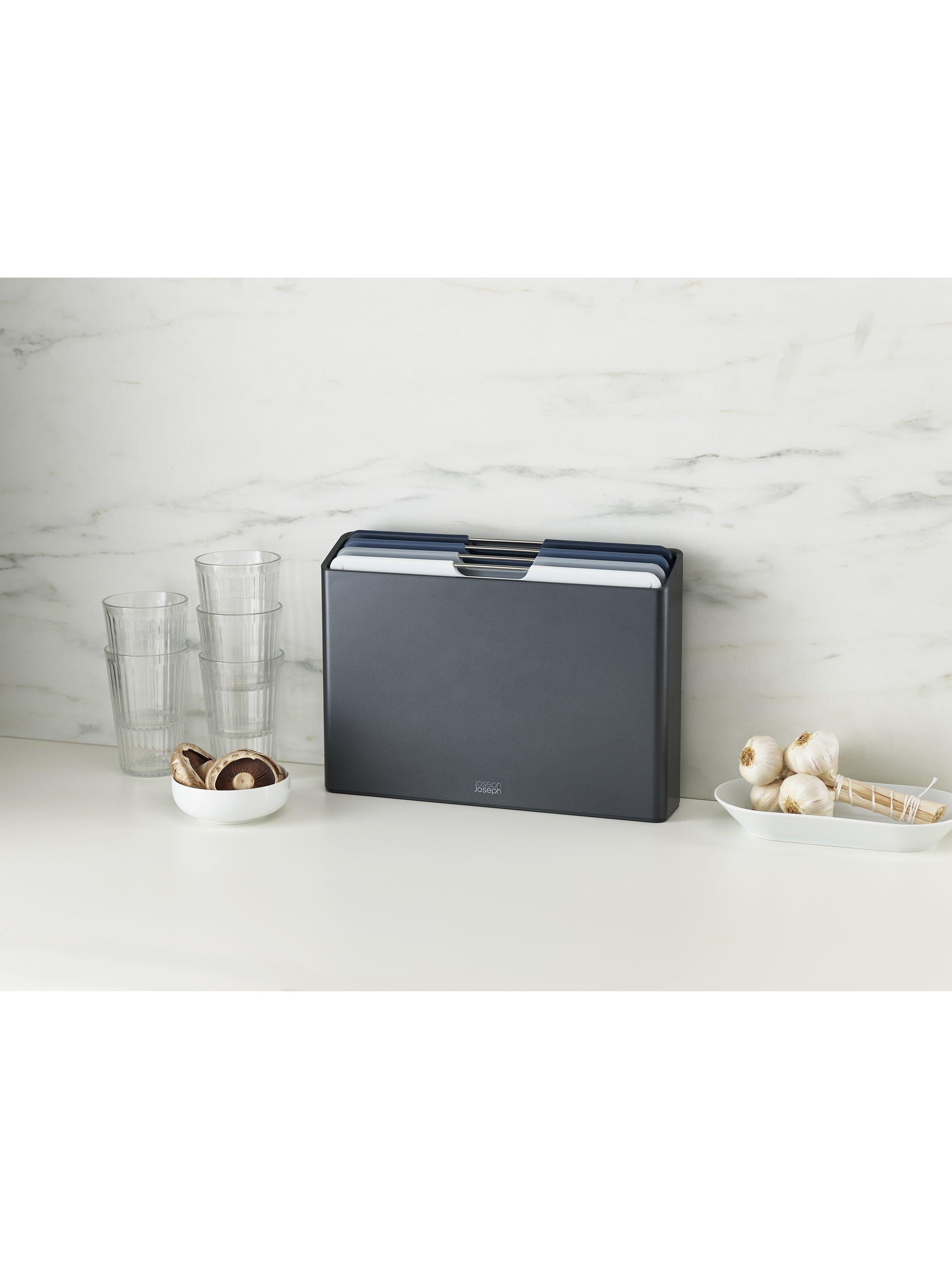Joseph Joseph Folio chopping board set 4 large plastic boards (British brand)