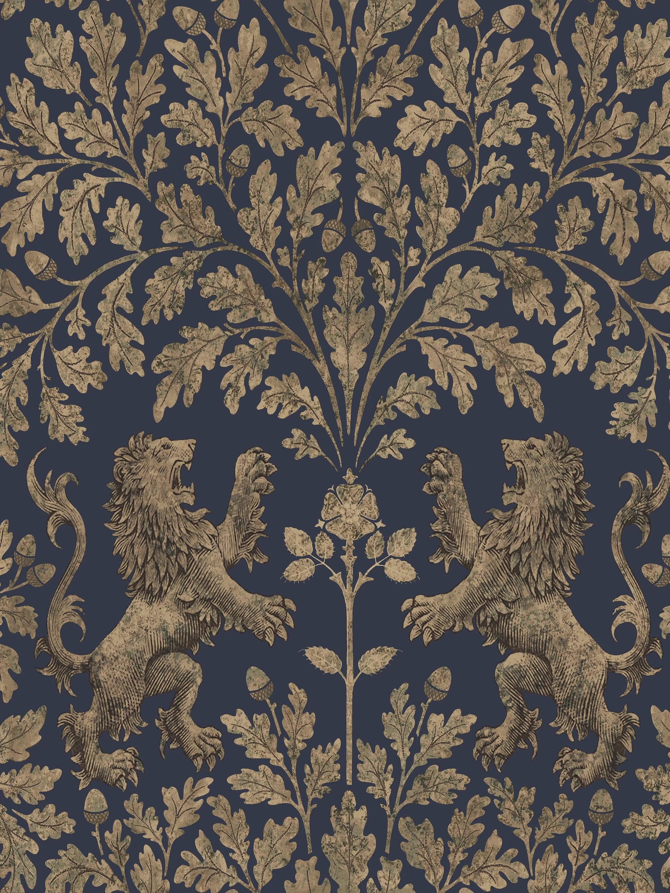 Cole & Son Boscobel Oak Wallpaper 10m x 52cm