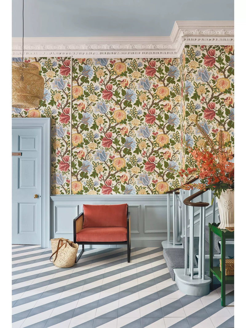 Cole & Son Midsummer Bloom floral wallpaper roll 10m - British product