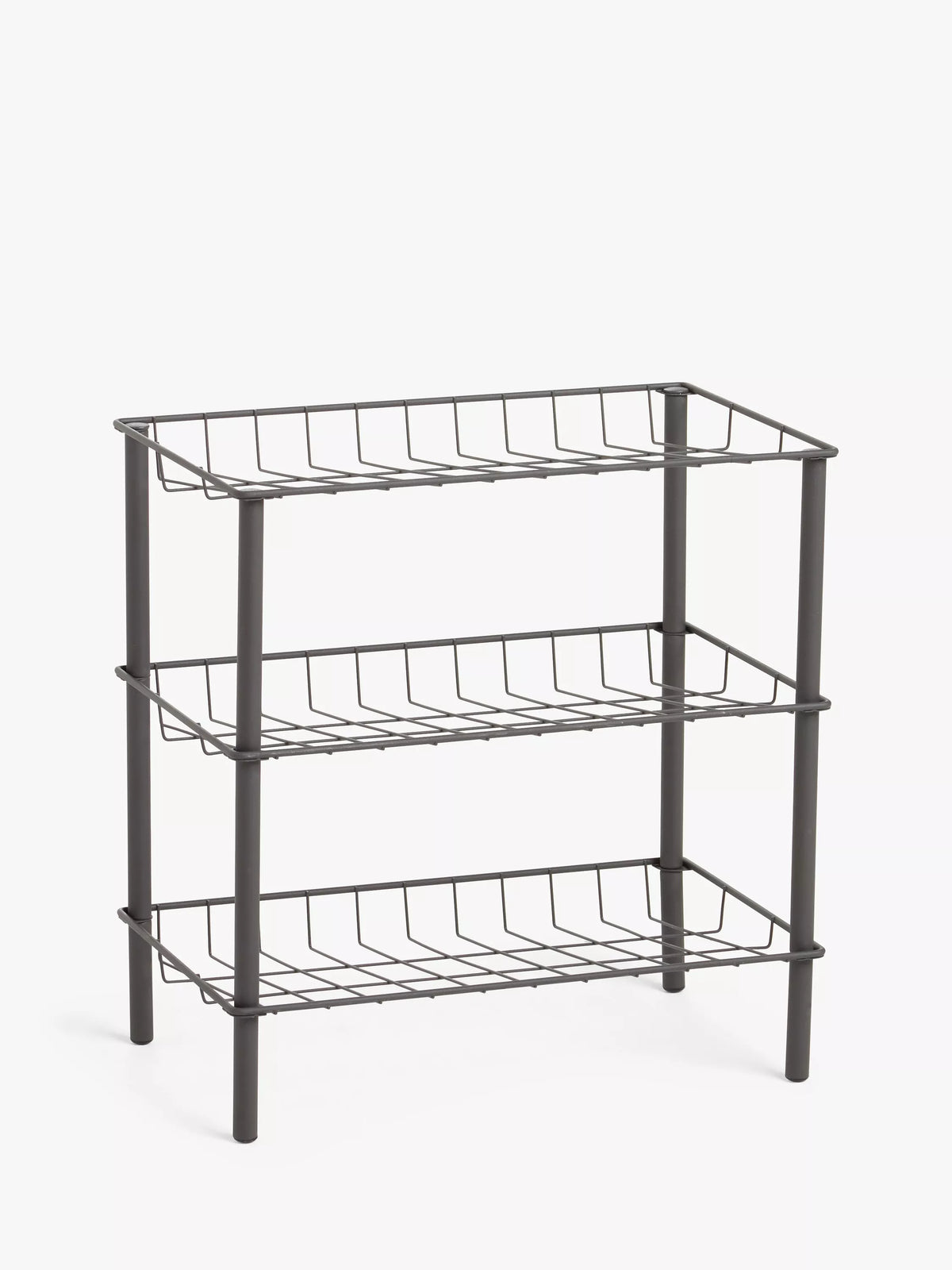 John Lewis narrow shoe rack grey - British product