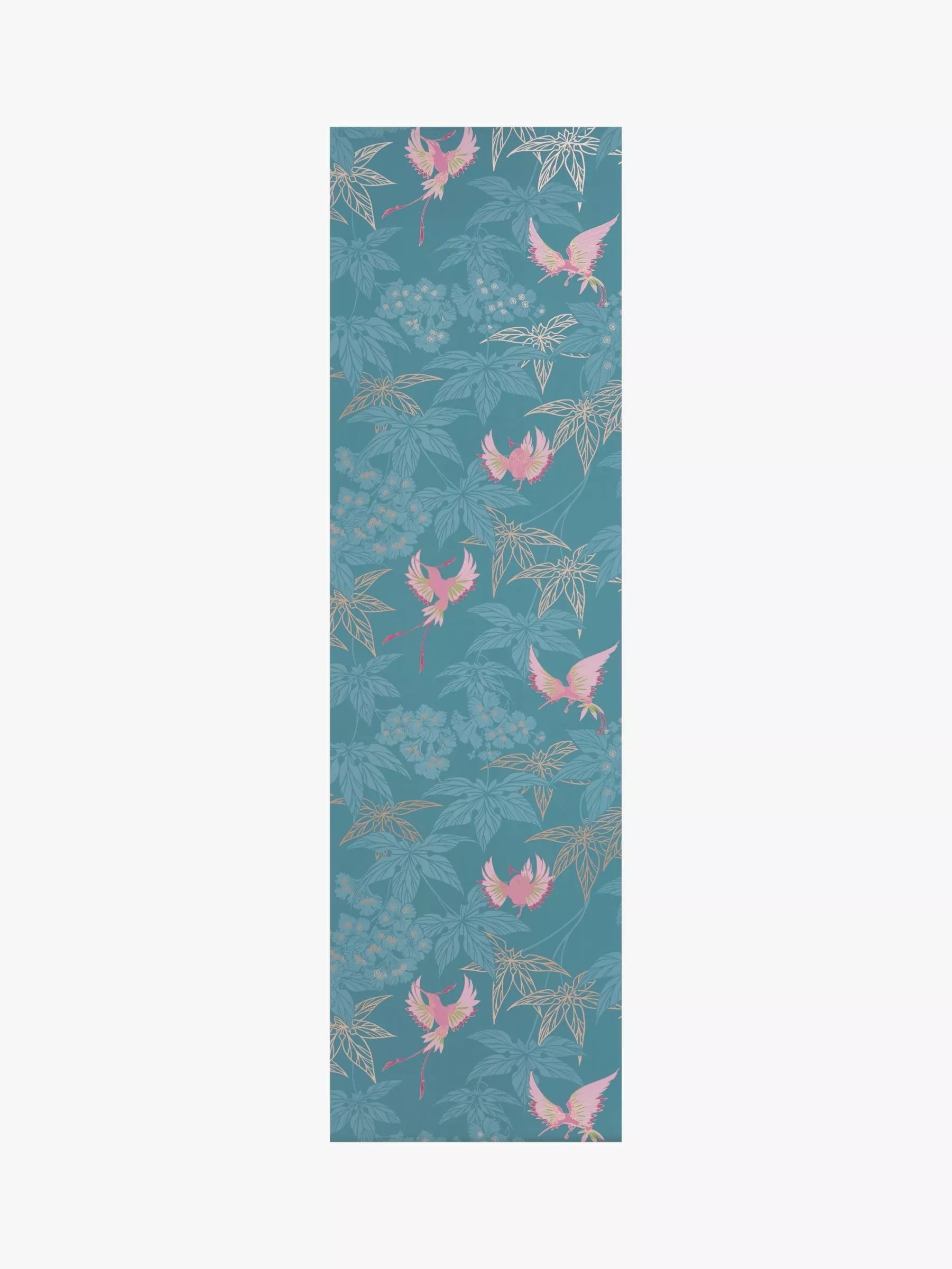 Osborne & Little Grove Garden Wallpaper, Teal/Pink