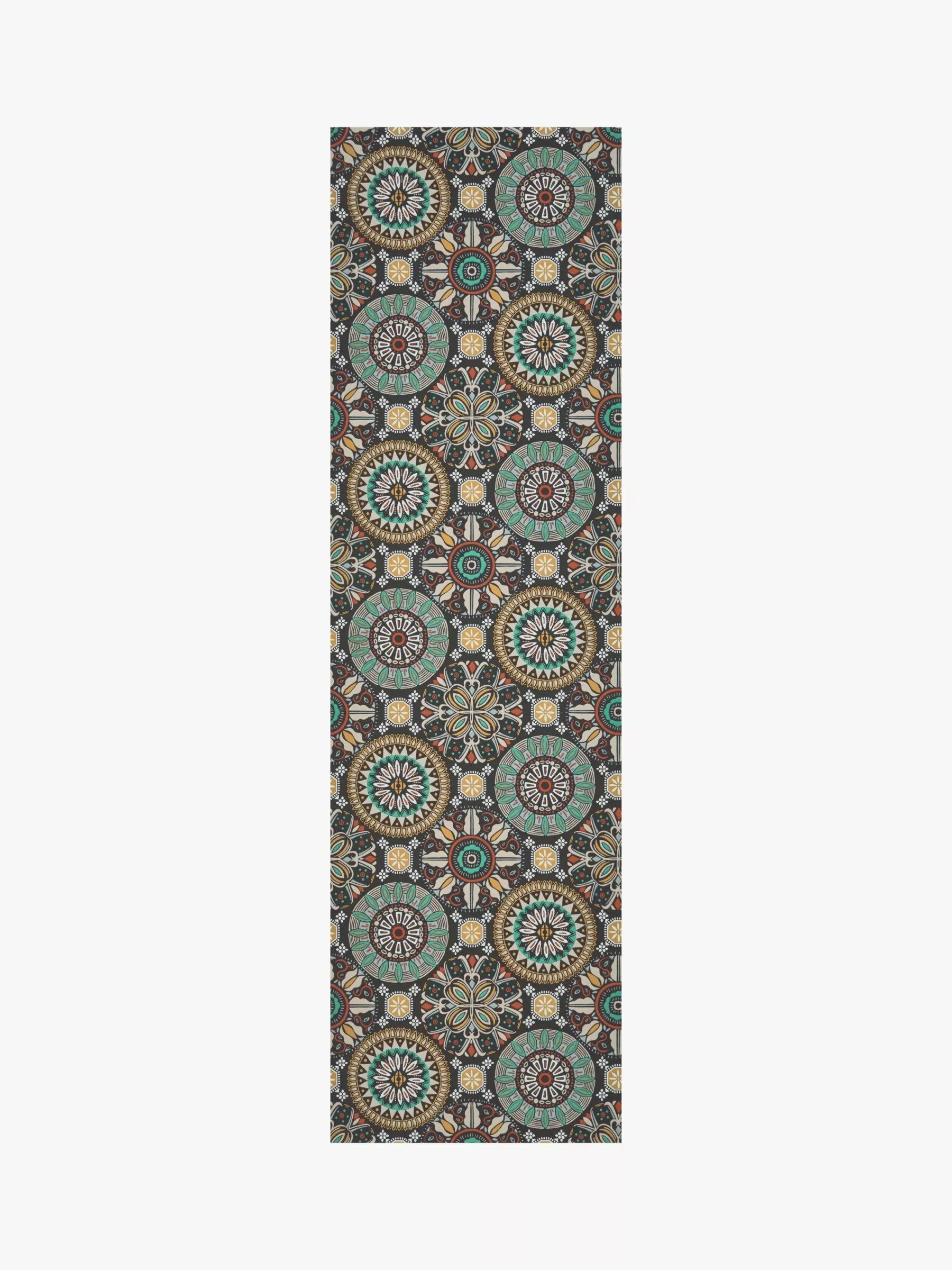 Osborne & Little Rosetta Wallpaper, Charcoal/Mint