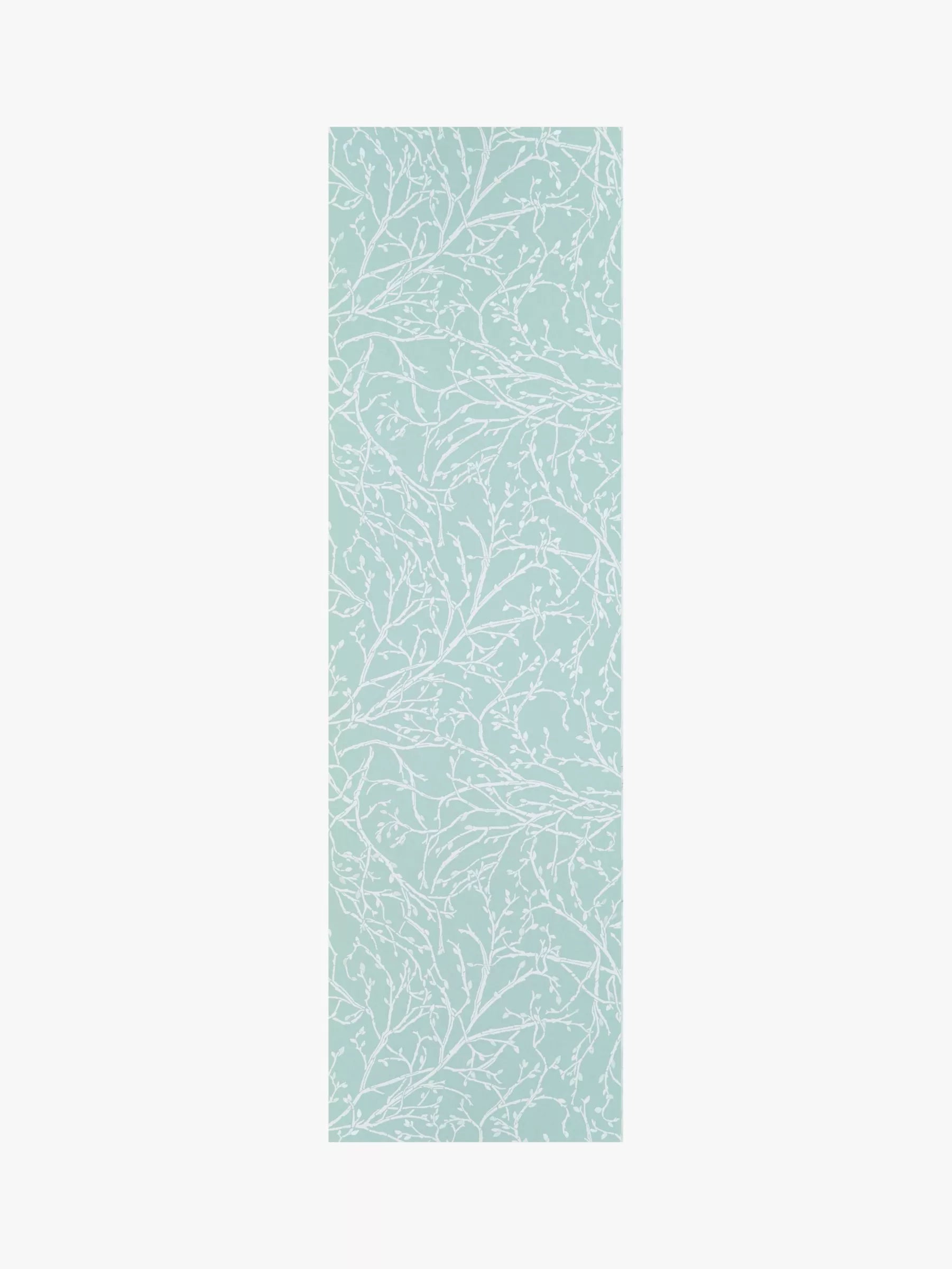 Osborne & Little Twiggy Wallpaper, Eau de Nil/White/Silver