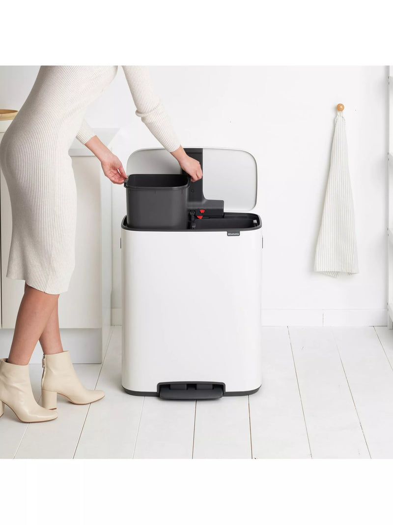 Brabantia Bo pedal recycling bin 30L - British product