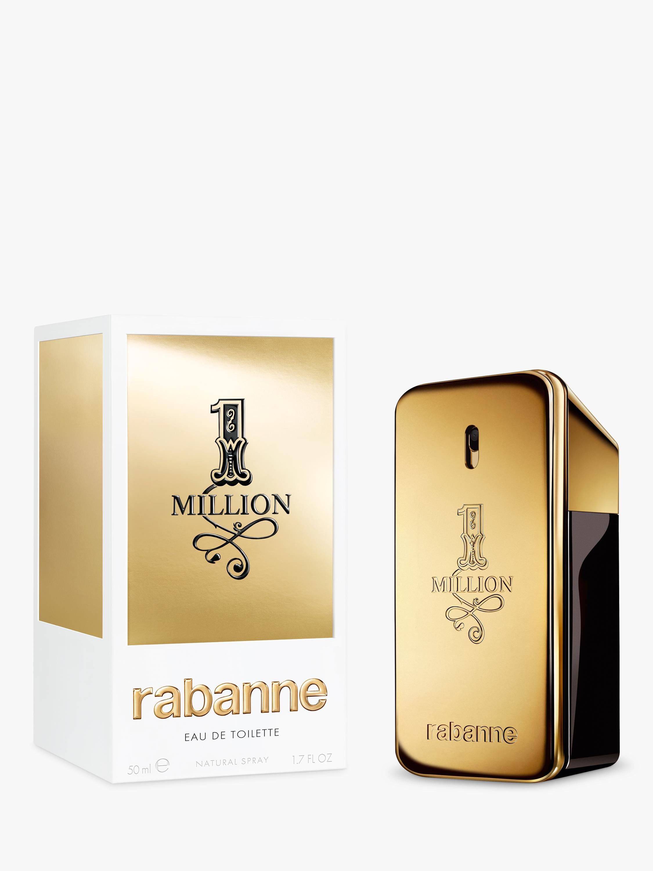 Rabanne 1 Million Eau de Toilette 50ml, UK version
