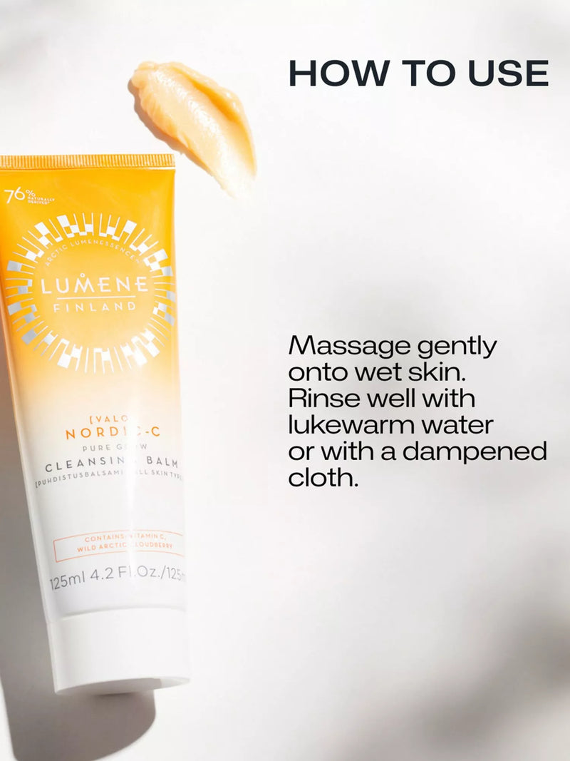Lumene cleansing balm with Nordic-C complex and Vitamin C, 125ml, UK version