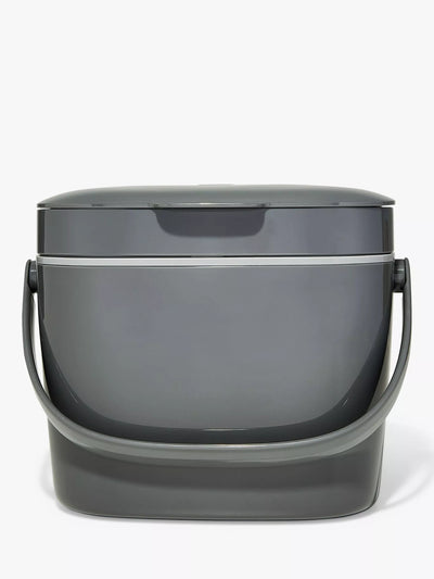 John Lewis Large 6.6L Food Waste Compost Caddy in Grey and Mineral- Buy online at McGrocer