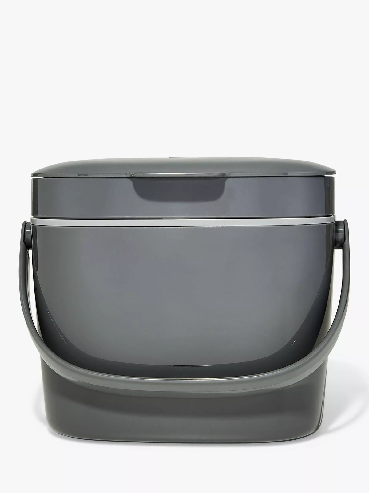 OXO large food waste compost caddy 6.6L in grey and mineral, imported from the UK