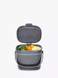OXO large food waste compost caddy 6.6L in grey and mineral, imported from the UK