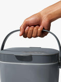 OXO large food waste compost caddy 6.6L in grey and mineral, imported from the UK