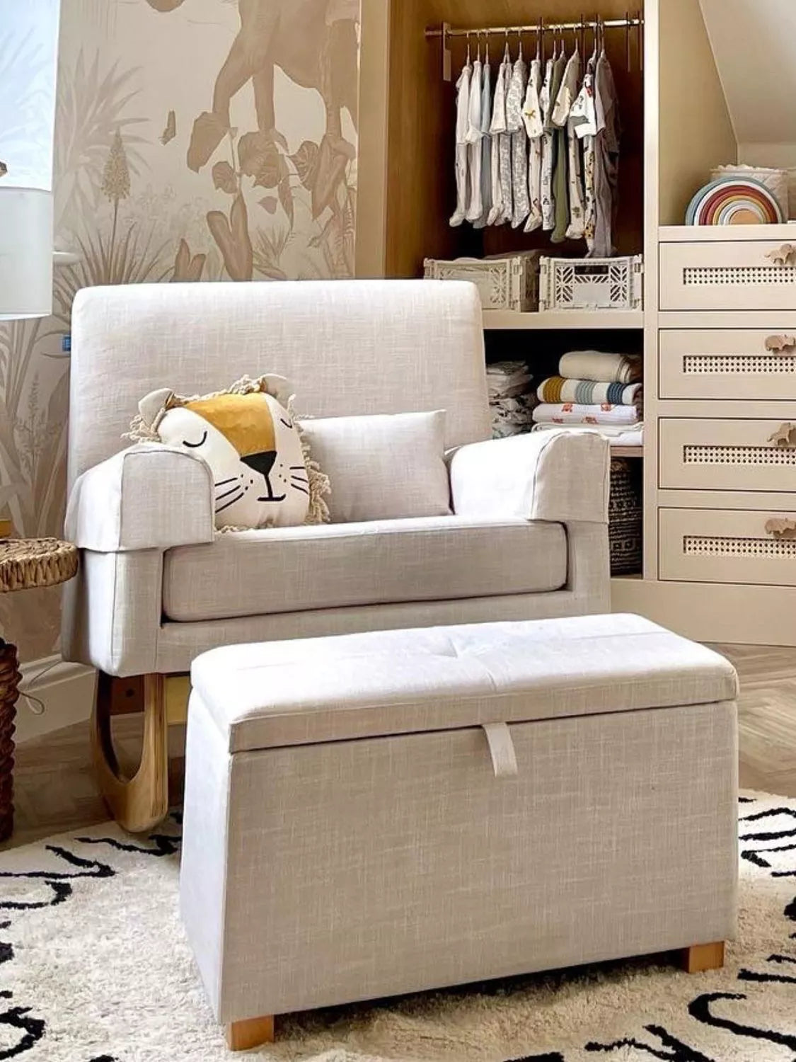 Gaia Baby Serena Ottoman Footstool, UK version