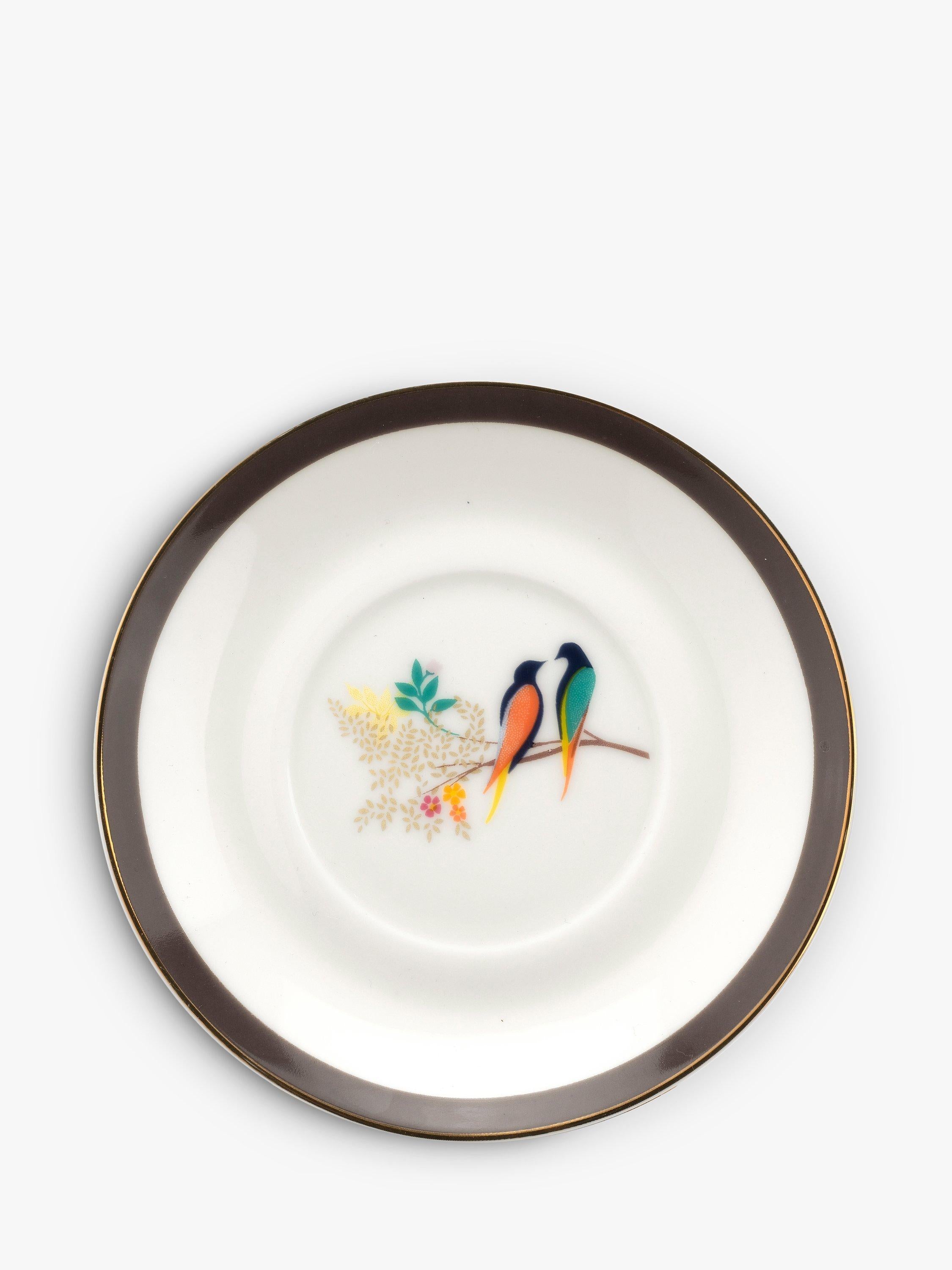 Sara Miller birds espresso mugs set of 4 100ml (British brand)