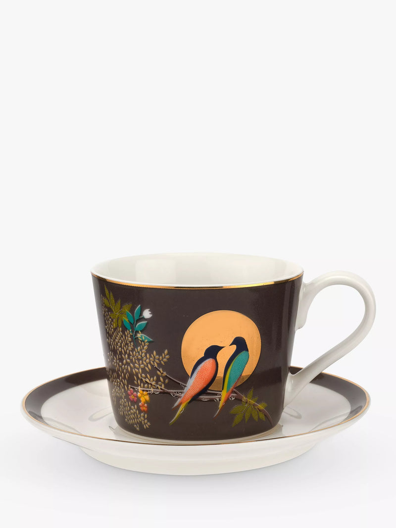 Sara Miller birds espresso mugs set of 4 100ml (British brand)