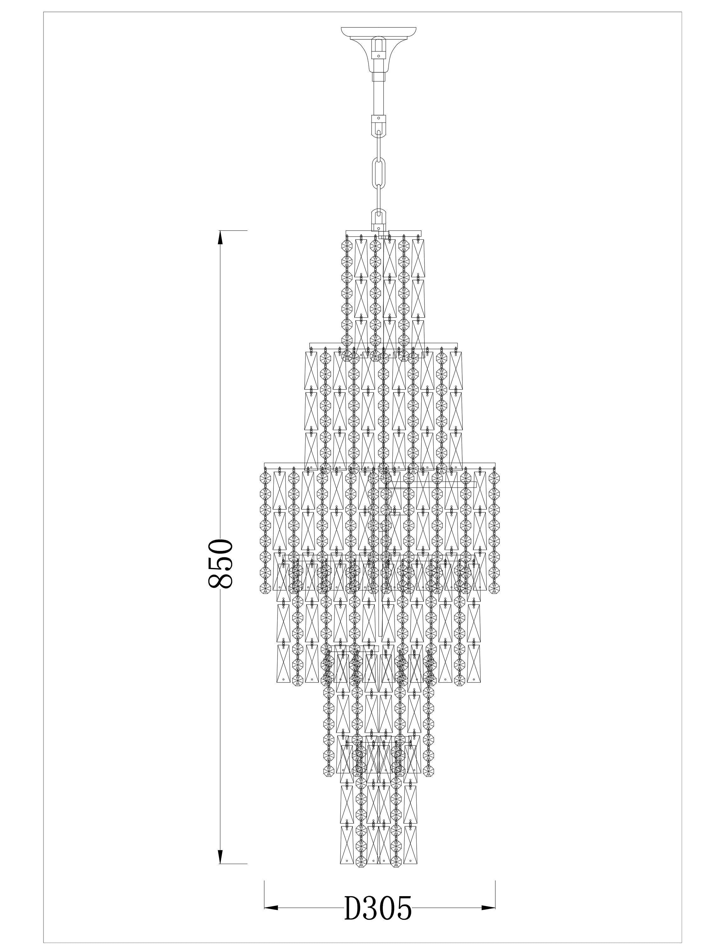 Impex crystal chandelier ceiling light clear chrome, UK version