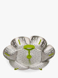Joseph Joseph Bloom stainless steel folding steamer basket Silver, UK version