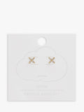 Estella Bartlett cubic zirconia flower stud earrings gold, imported from the UK