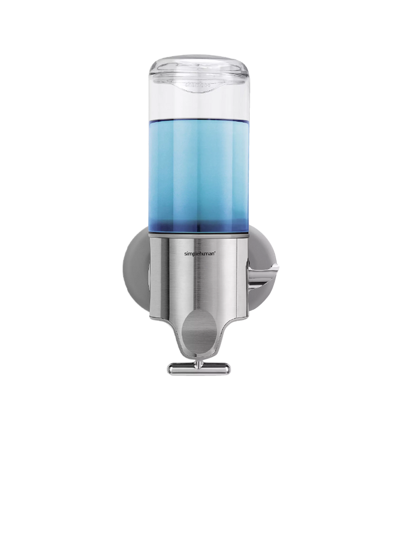 Simplehuman wall-mounted shower soap pump dispenser Single (British brand)