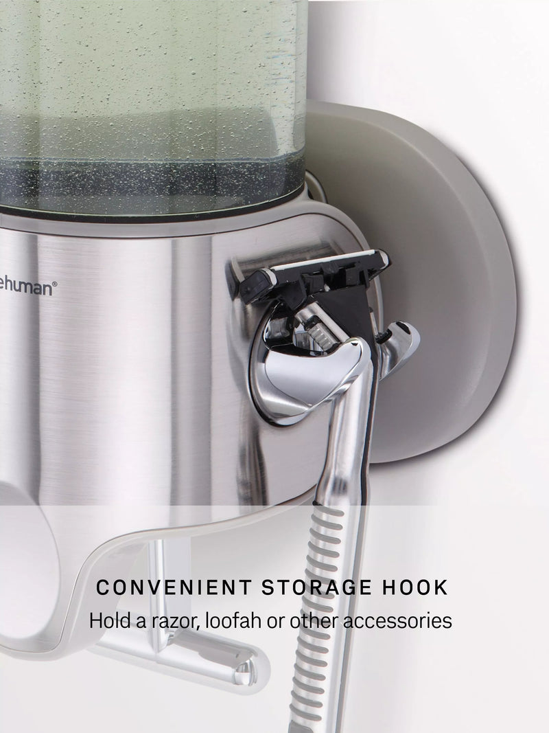 Simplehuman wall-mounted shower soap pump dispenser Single (British brand)