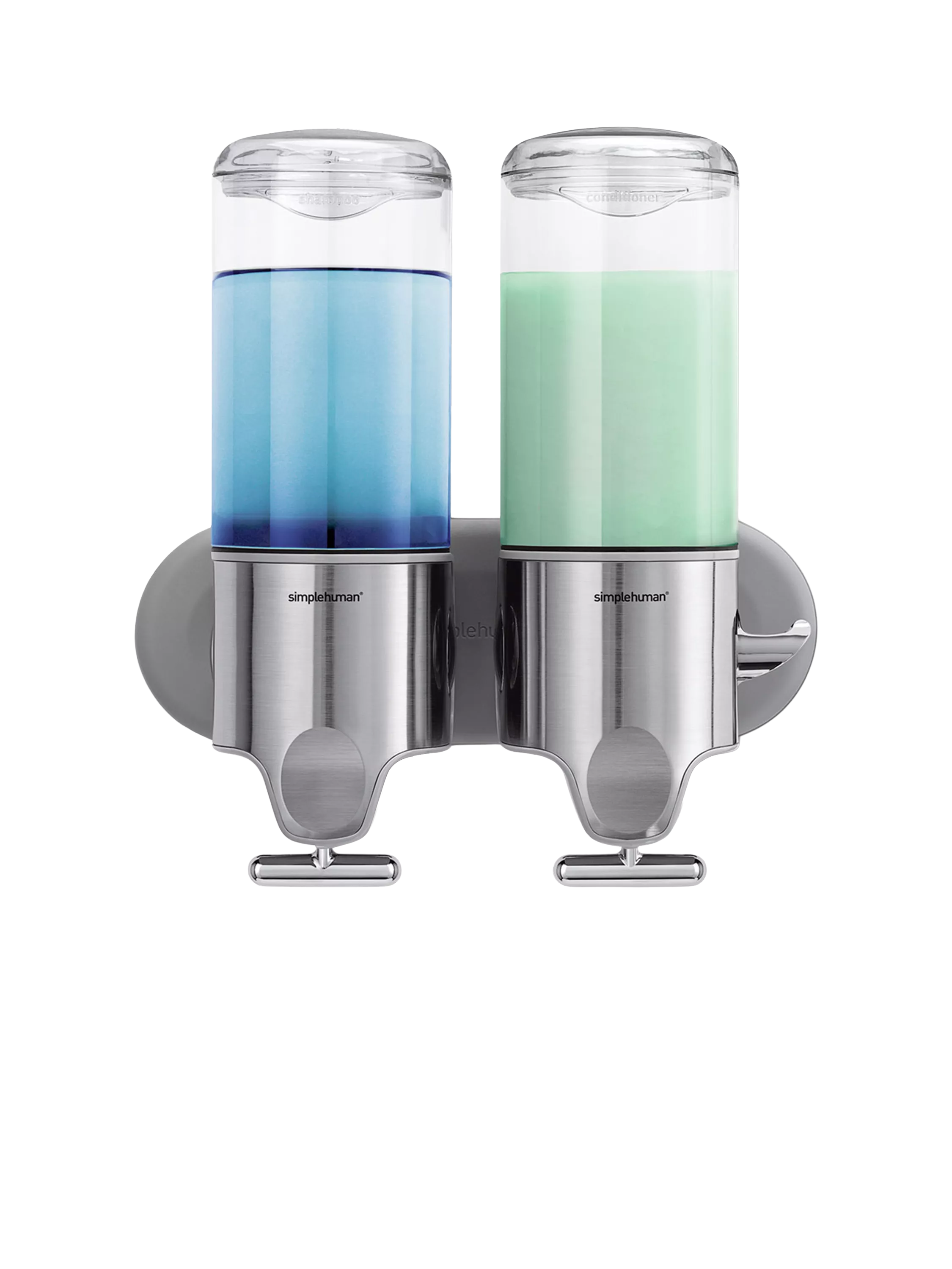 Simplehuman wall mounted soap dispenser double, imported from the UK