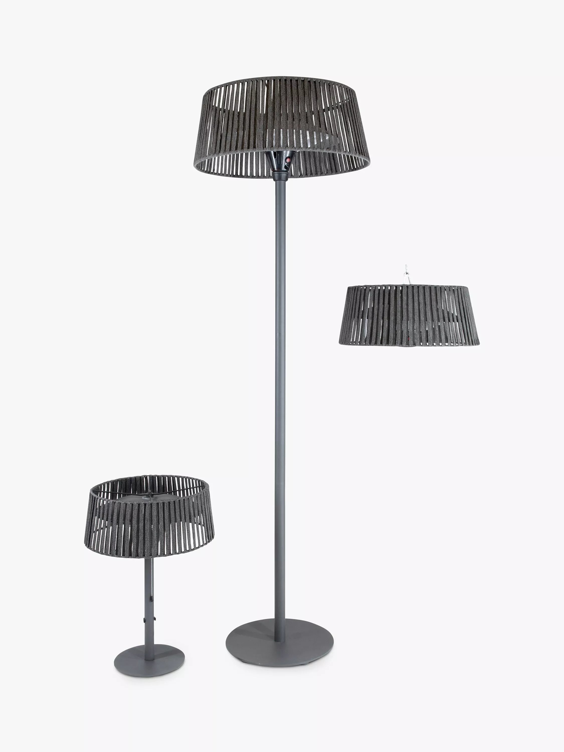 Kettler Kalos Plush grey table top patio heater, UK version