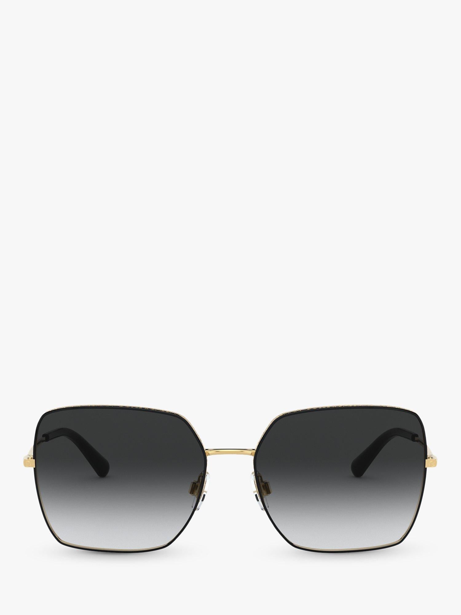 Dolce & Gabbana square sunglasses gradient lens metal frame 57mm - British product
