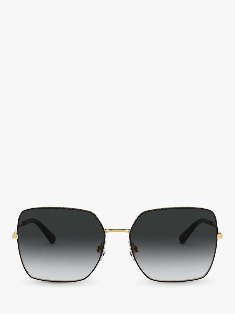 Dolce & Gabbana square sunglasses gradient lens metal frame 57mm - British product
