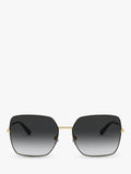 Dolce & Gabbana square sunglasses gradient lens metal frame 57mm - British product