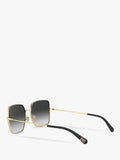 Dolce & Gabbana square sunglasses gradient lens metal frame 57mm - British product