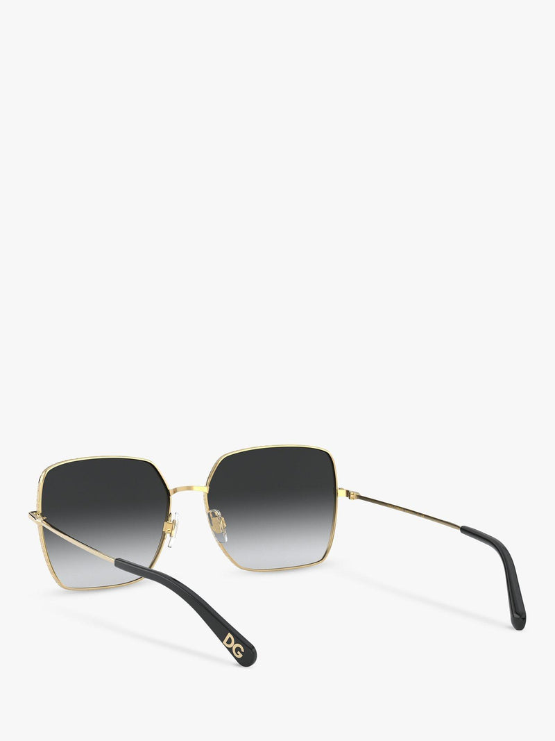 Dolce & Gabbana square sunglasses gradient lens metal frame 57mm - British product