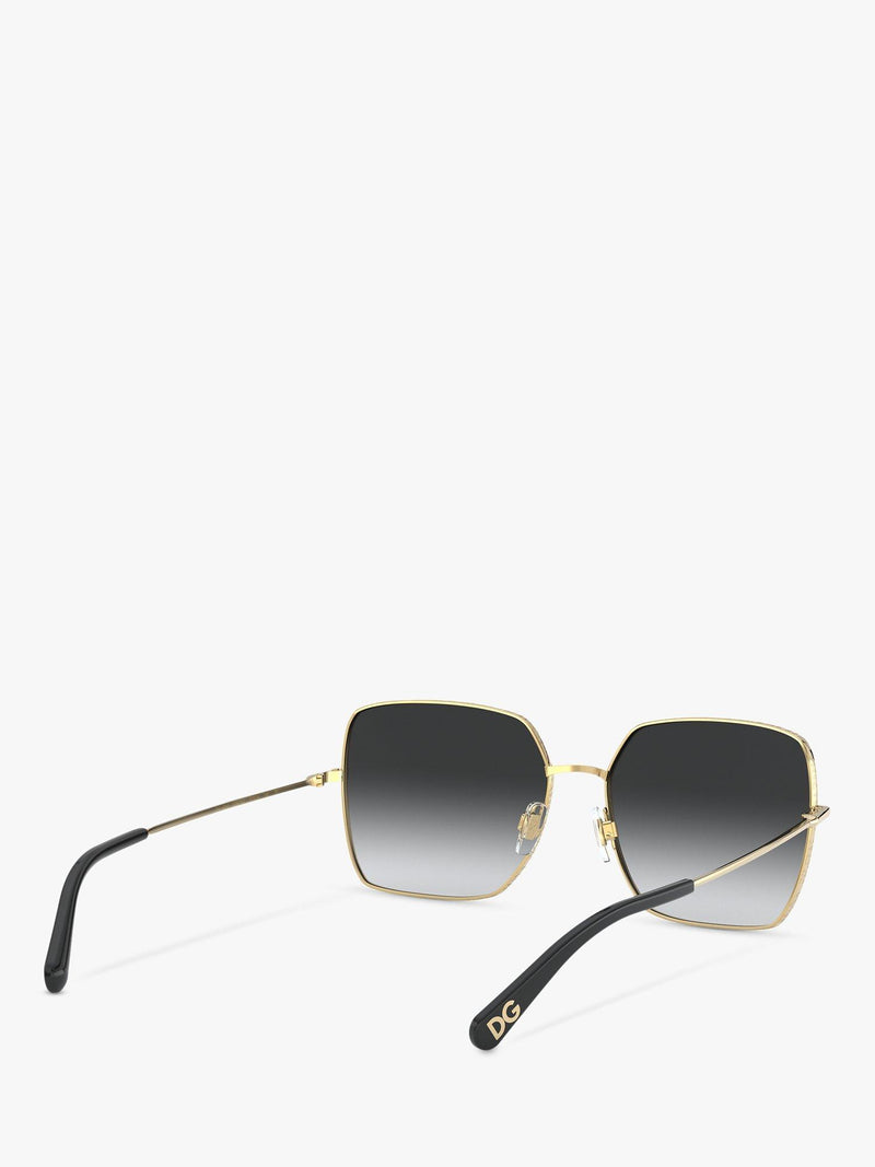Dolce & Gabbana square sunglasses gradient lens metal frame 57mm - British product
