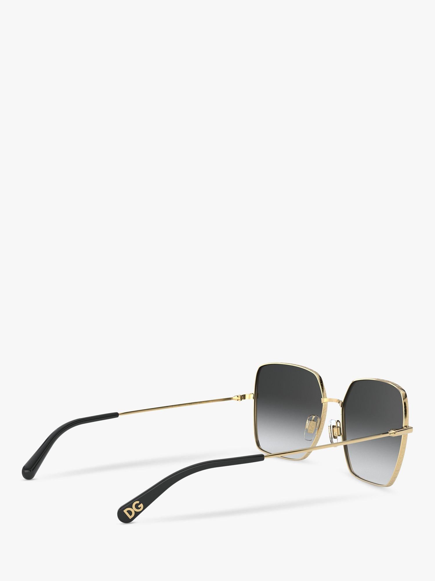 Dolce & Gabbana square sunglasses gradient lens metal frame 57mm - British product