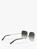Dolce & Gabbana square sunglasses gradient lens metal frame 57mm - British product