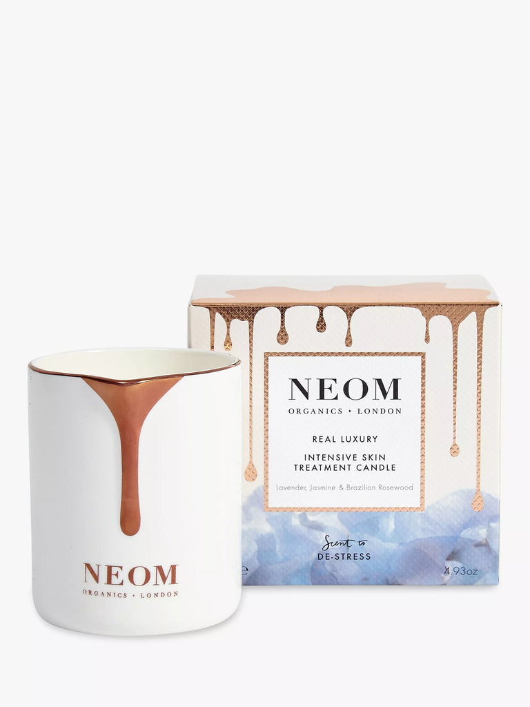 NEOM Wellbeing London Real Luxury Skin Treatment Scented Candle, 140g