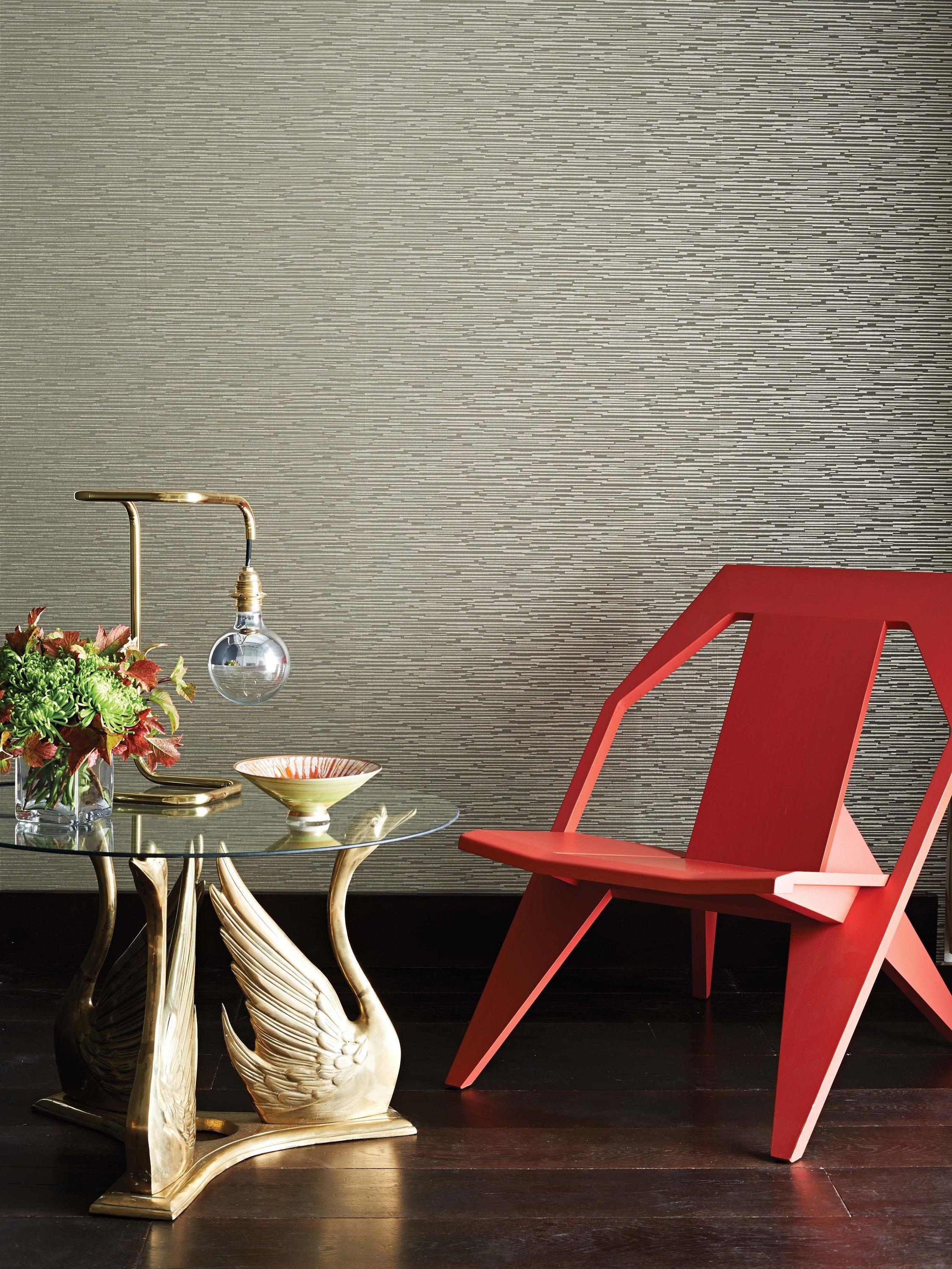 Osborne & Little Bark Wallpaper metallic 10m x 68.5cm, imported from the UK
