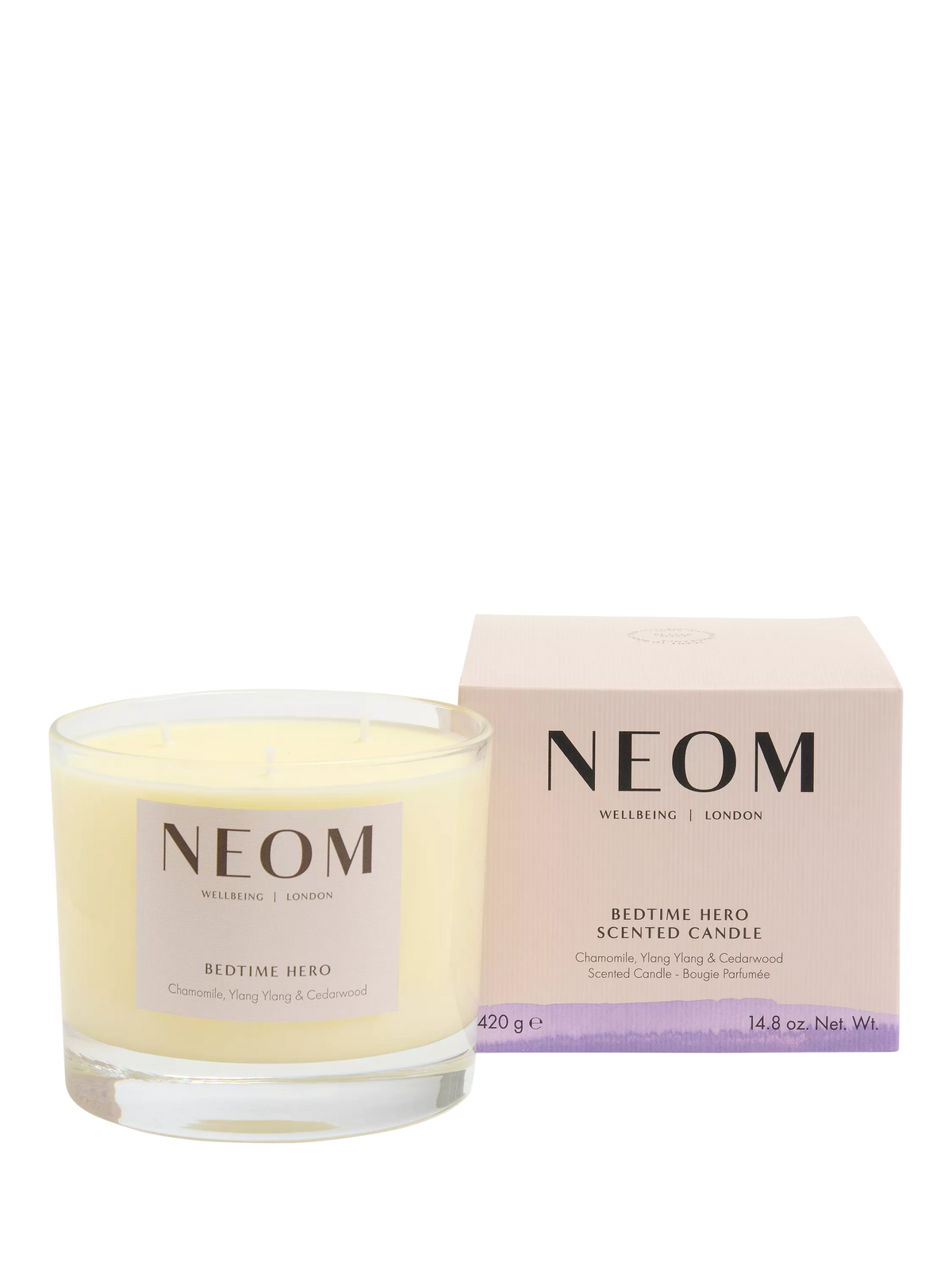 NEOM Bedtime Hero scented candle 420g - British product