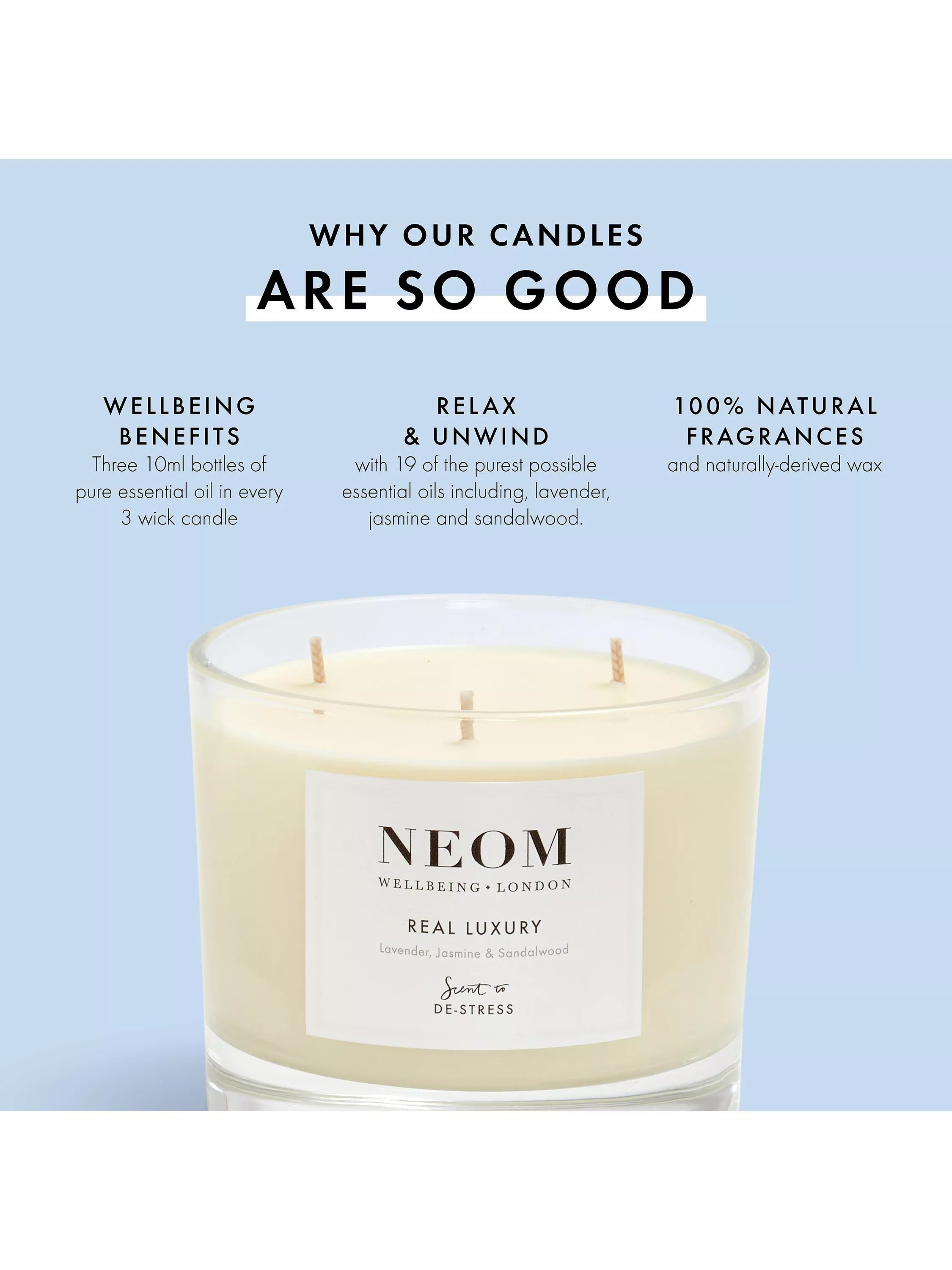 NEOM Bedtime Hero scented candle 420g - British product