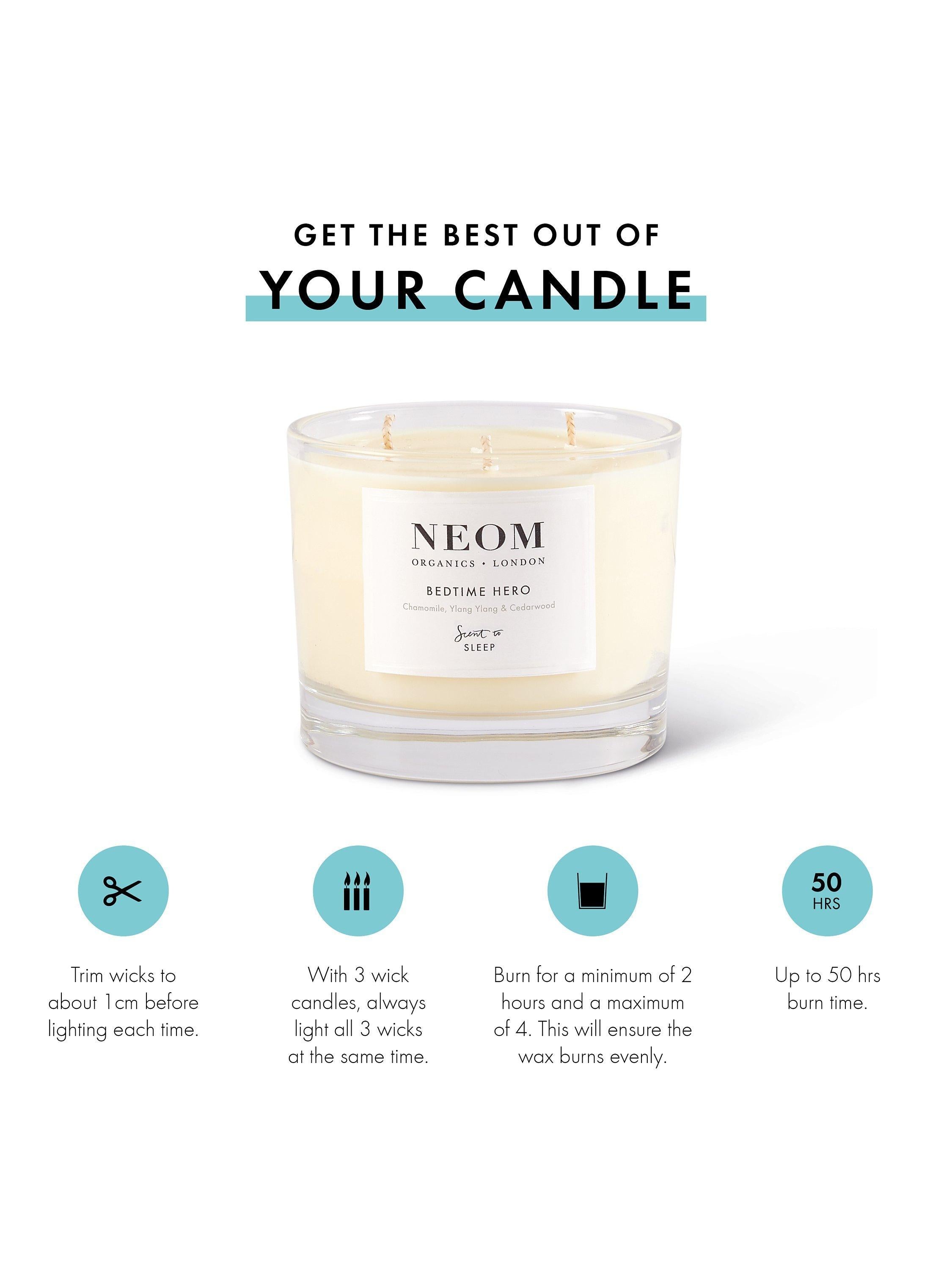 NEOM Bedtime Hero scented candle 420g - British product