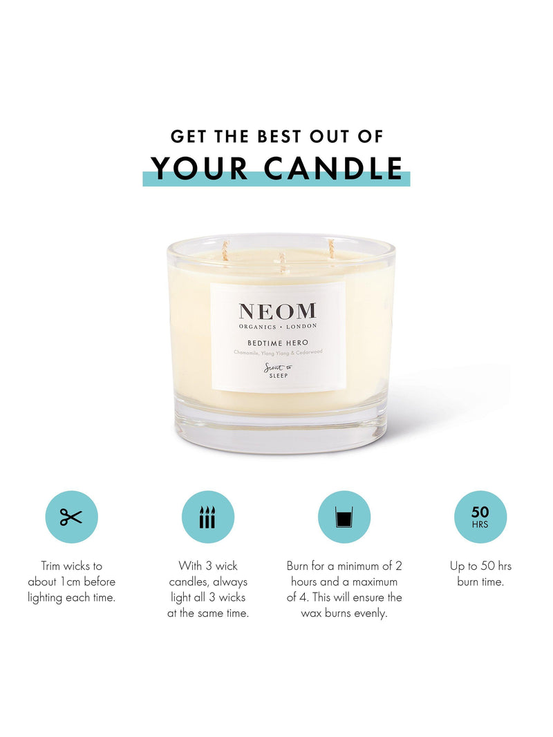 NEOM Bedtime Hero scented candle 420g - British product