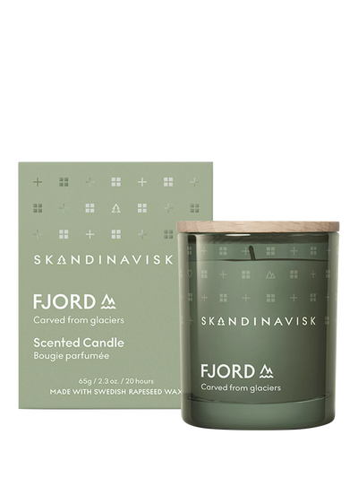 John Lewis Fjord Scented Candle with Apple and Pear Blossom Notes, 65g- Buy online at McGrocer