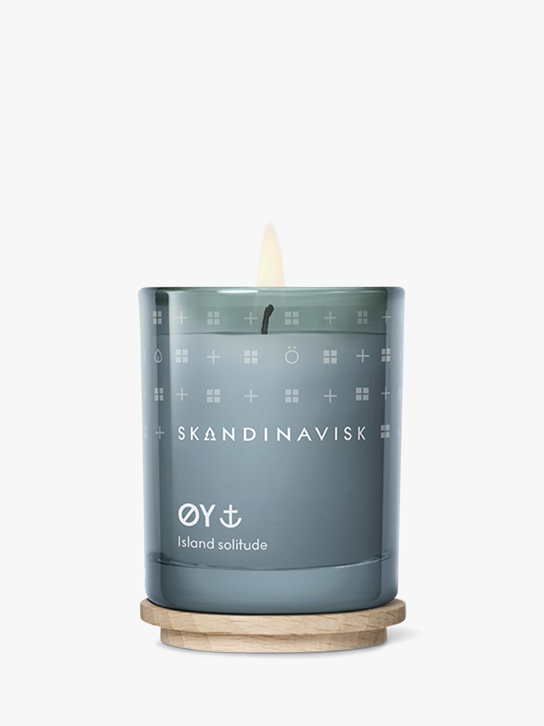 Skandinavisk ØY scented candle with crabapple and dog rose notes, 65g (British brand)