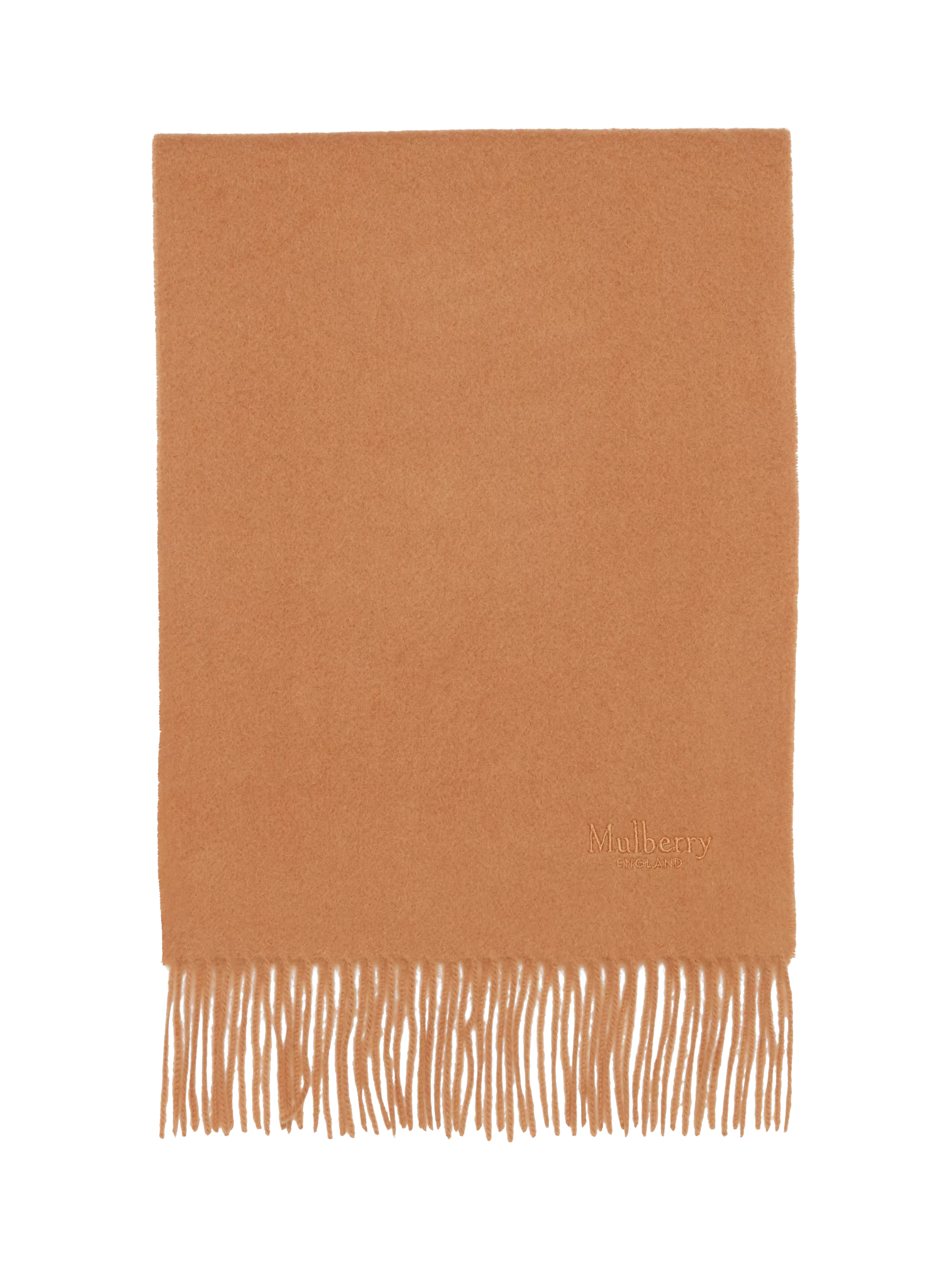 Mulberry Fringed Cashmere Scarf 200 x 30cm