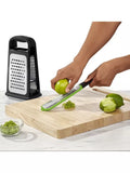 OXO box grater with slicer and zester, imported from the UK