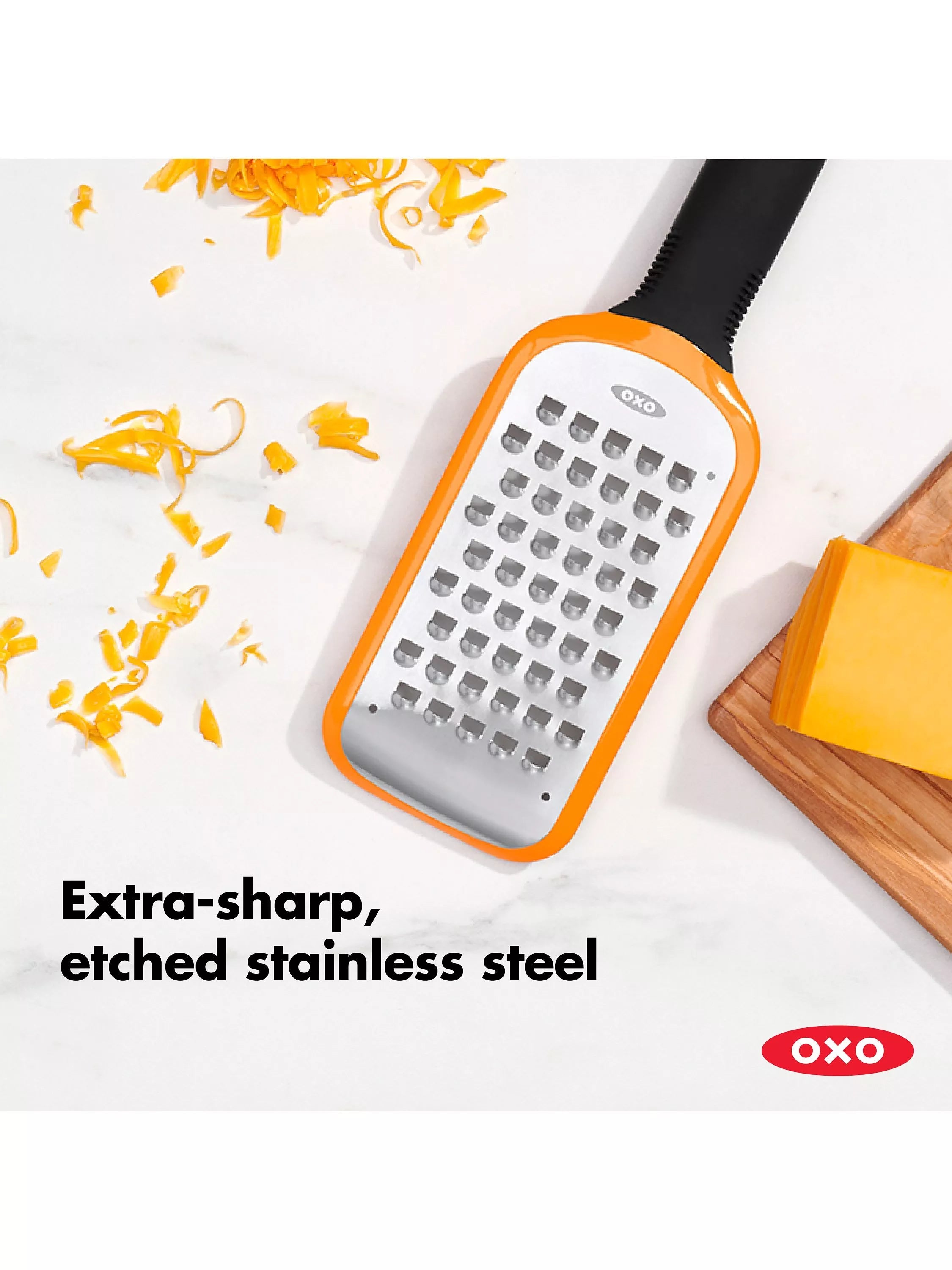OXO Good Grips Etched Coarse Grater, imported from the UK